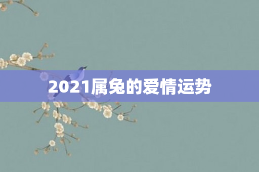 2021属兔的爱情运势
