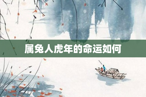 属兔人虎年的命运如何