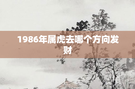 1986年属虎去哪个方向发财