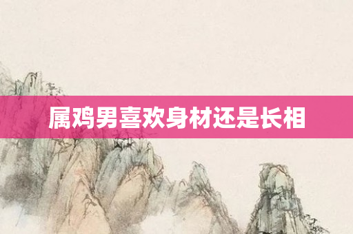 属鸡男喜欢身材还是长相