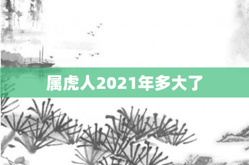 属虎人2021年多大了
