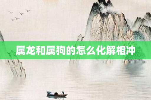 属龙和属狗的怎么化解相冲