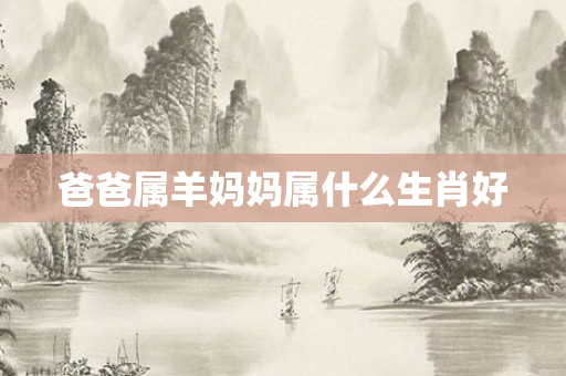 爸爸属羊妈妈属什么生肖好