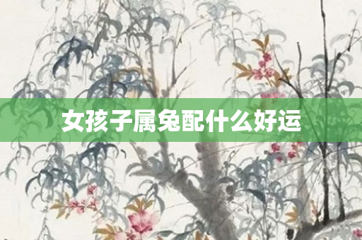 女孩子属兔配什么好运
