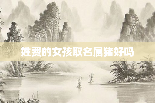 姓费的女孩取名属猪好吗