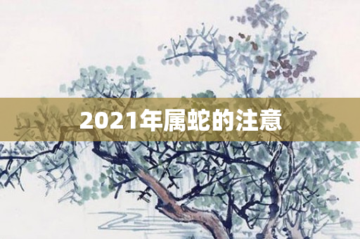 2021年属蛇的注意