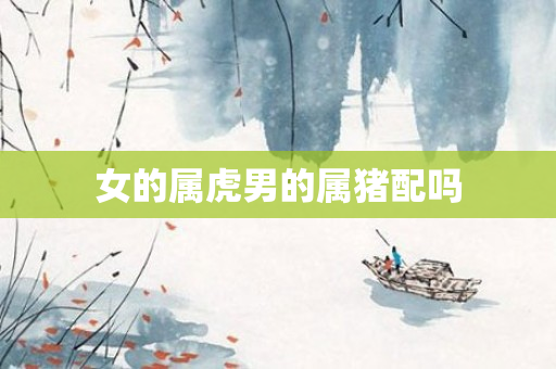 女的属虎男的属猪配吗