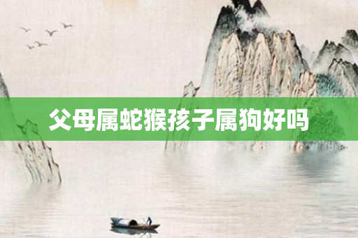父母属蛇猴孩子属狗好吗