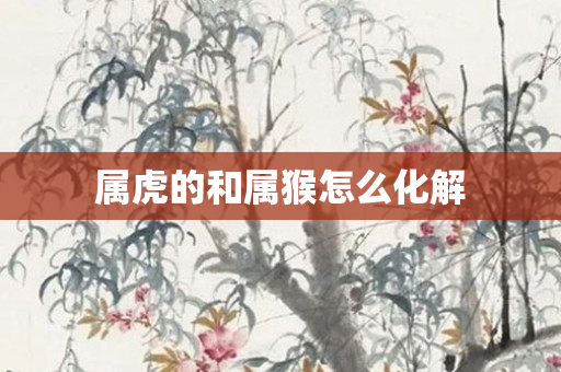属虎的和属猴怎么化解