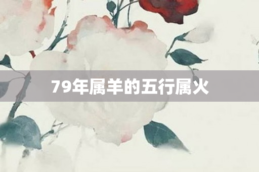 79年属羊的五行属火