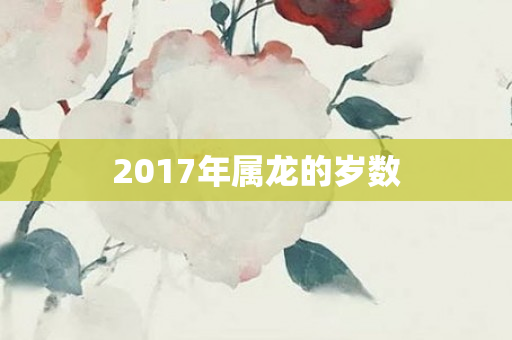 2017年属龙的岁数