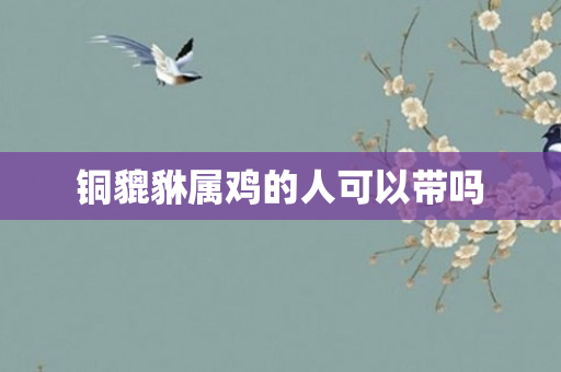 铜貔貅属鸡的人可以带吗