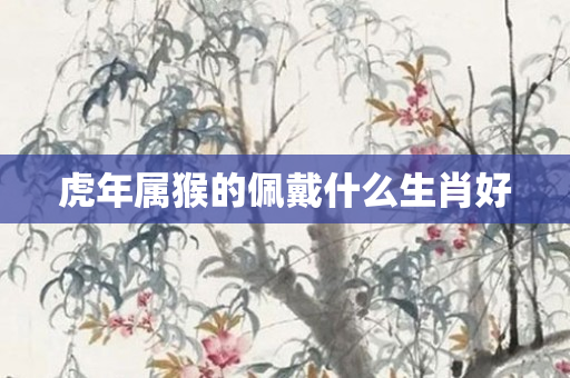 虎年属猴的佩戴什么生肖好