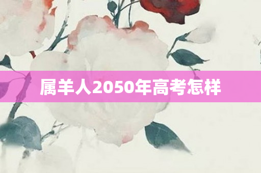 属羊人2050年高考怎样
