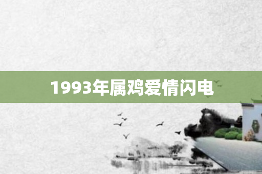 1993年属鸡爱情闪电