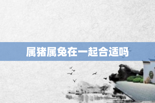 属猪属兔在一起合适吗