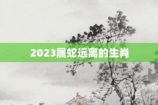 2023属蛇远离的生肖