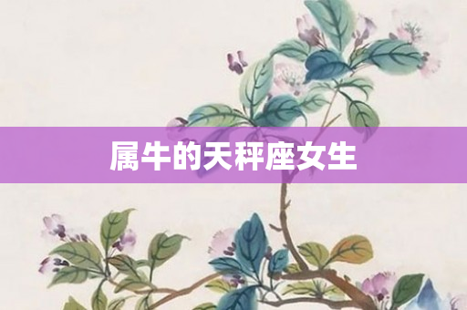 属牛的天秤座女生