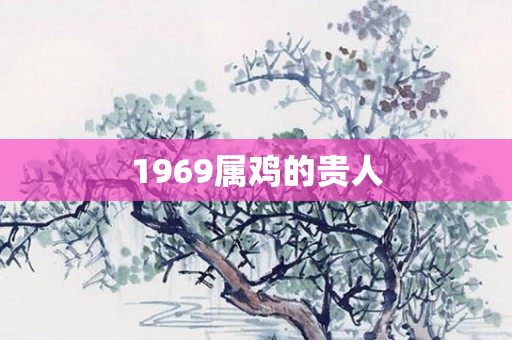 1969属鸡的贵人