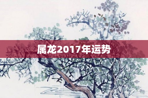 属龙2017年运势