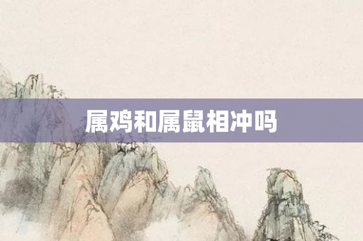 属鸡和属鼠相冲吗