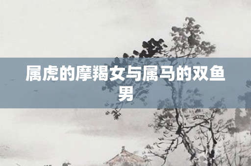 属虎的摩羯女与属马的双鱼男
