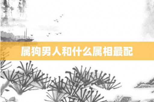 属狗男人和什么属相最配