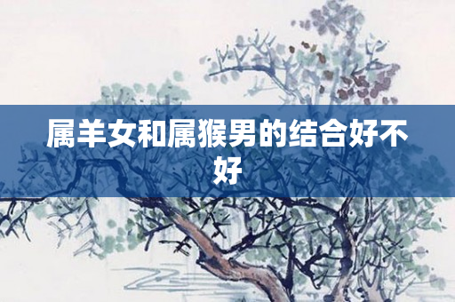 属羊女和属猴男的结合好不好