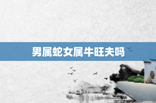男属蛇女属牛旺夫吗