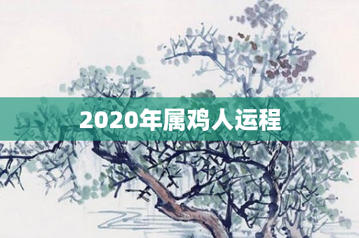 2020年属鸡人运程