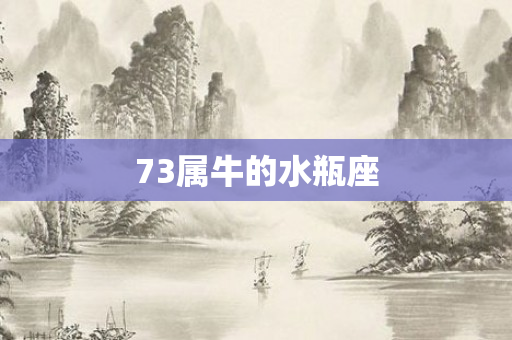 73属牛的水瓶座