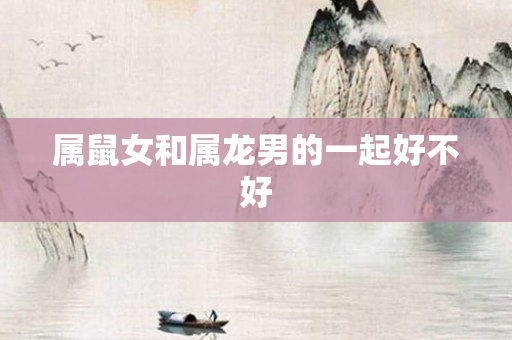 属鼠女和属龙男的一起好不好