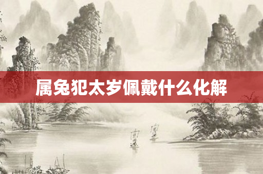 属兔犯太岁佩戴什么化解
