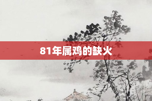 81年属鸡的缺火