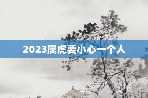 2023属虎要小心一个人