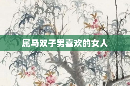 属马双子男喜欢的女人