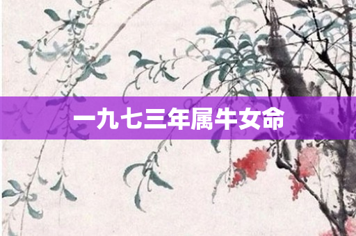 一九七三年属牛女命