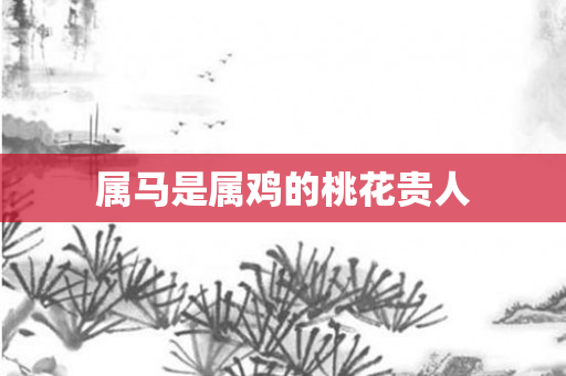 属马是属鸡的桃花贵人