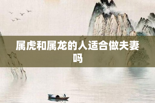 属虎和属龙的人适合做夫妻吗