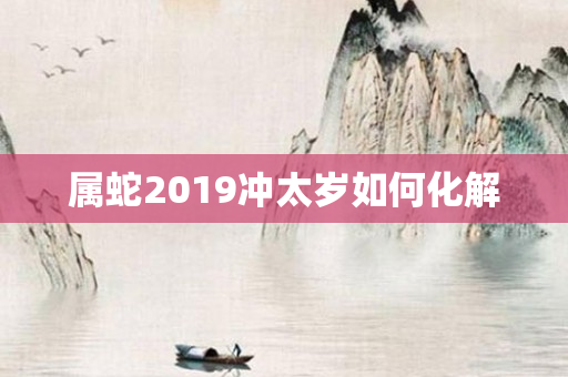 属蛇2019冲太岁如何化解