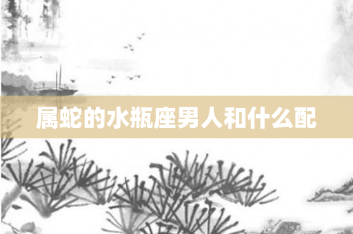 属蛇的水瓶座男人和什么配