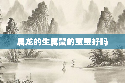 属龙的生属鼠的宝宝好吗