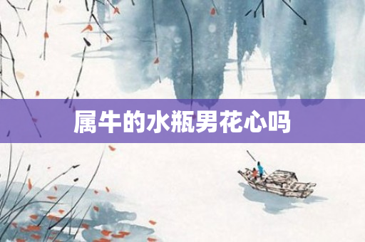 属牛的水瓶男花心吗