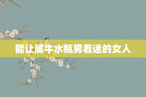 能让属牛水瓶男着迷的女人