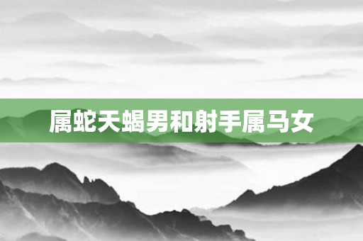属蛇天蝎男和射手属马女
