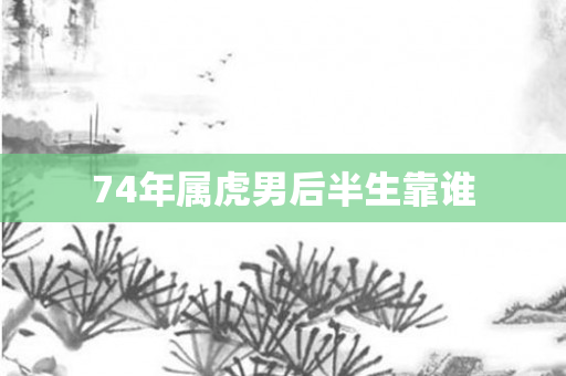 74年属虎男后半生靠谁