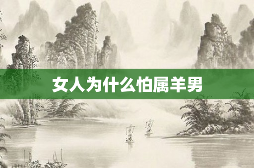 女人为什么怕属羊男