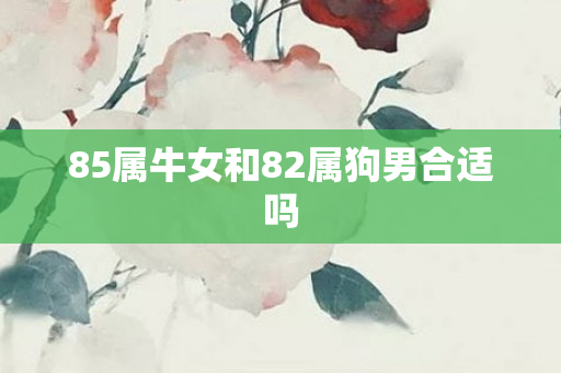 85属牛女和82属狗男合适吗