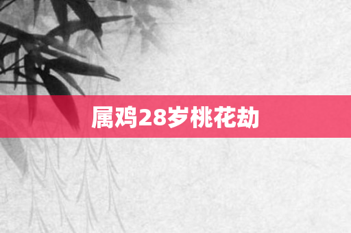 属鸡28岁桃花劫