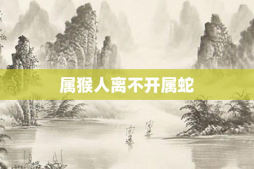 属猴人离不开属蛇